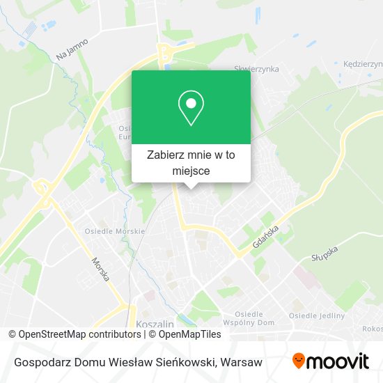 Mapa Gospodarz Domu Wiesław Sieńkowski