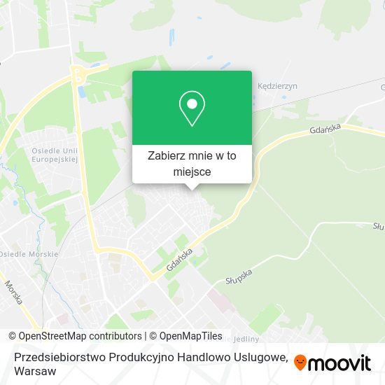 Mapa Przedsiebiorstwo Produkcyjno Handlowo Uslugowe