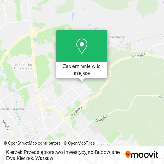 Mapa Kierzek Przedsiębiorstwo Inwestycyjno-Budowlane Ewa Kierzek