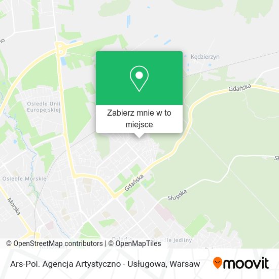 Mapa Ars-Pol. Agencja Artystyczno - Usługowa