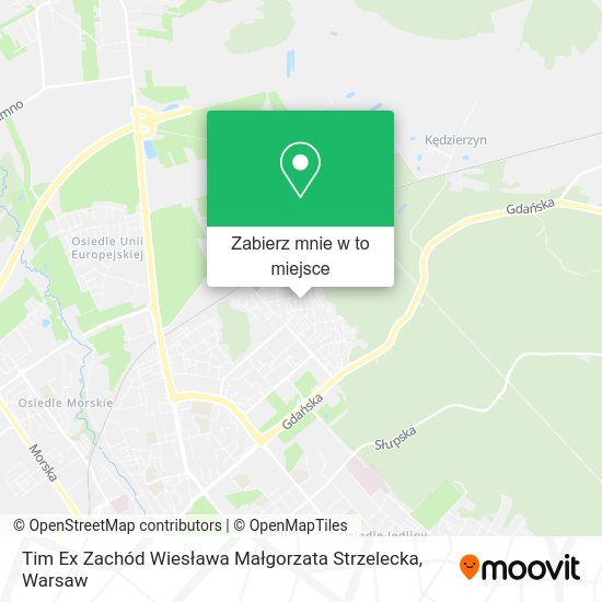 Mapa Tim Ex Zachód Wiesława Małgorzata Strzelecka