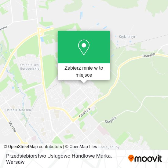 Mapa Przedsiebiorstwo Uslugowo Handlowe Marka