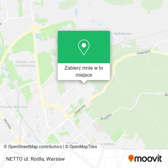 Mapa NETTO ul. Rodła