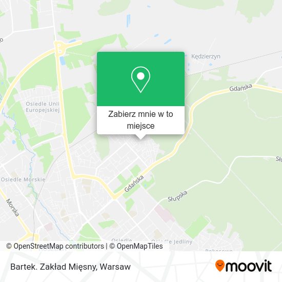 Mapa Bartek. Zakład Mięsny