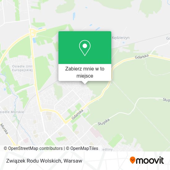 Mapa Związek Rodu Wolskich