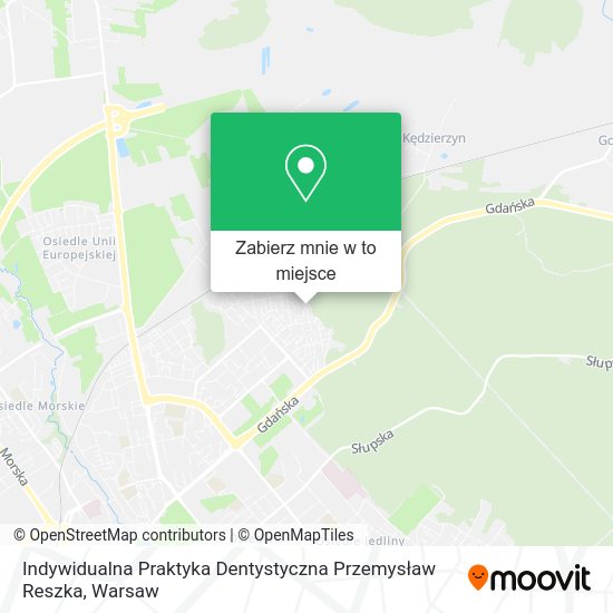 Mapa Indywidualna Praktyka Dentystyczna Przemysław Reszka