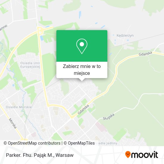 Mapa Parker. Fhu. Pająk M.