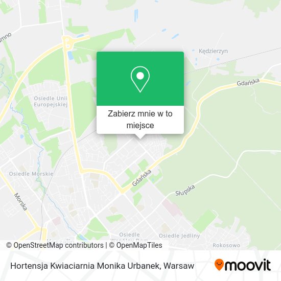 Mapa Hortensja Kwiaciarnia Monika Urbanek