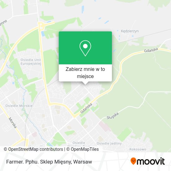 Mapa Farmer. Pphu. Sklep Mięsny