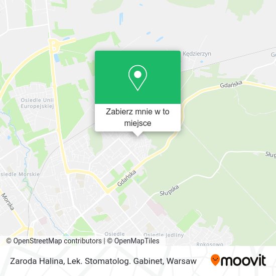 Mapa Zaroda Halina, Lek. Stomatolog. Gabinet