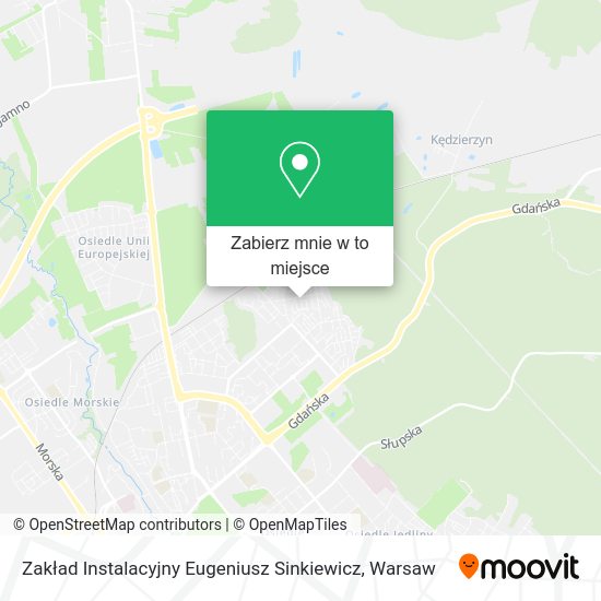 Mapa Zakład Instalacyjny Eugeniusz Sinkiewicz