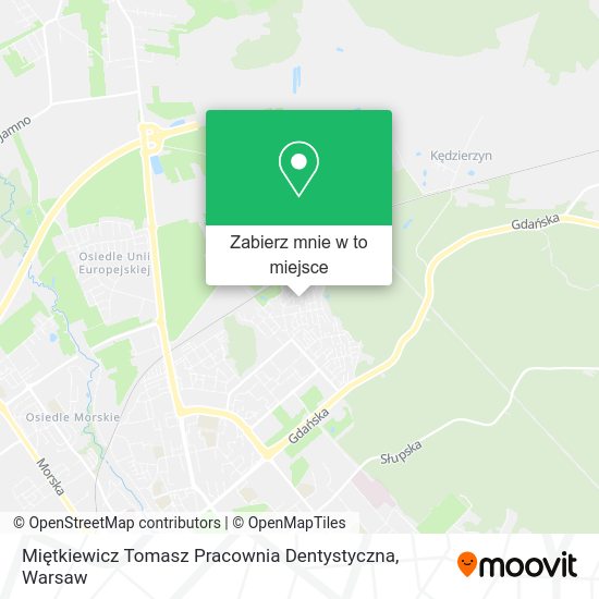 Mapa Miętkiewicz Tomasz Pracownia Dentystyczna