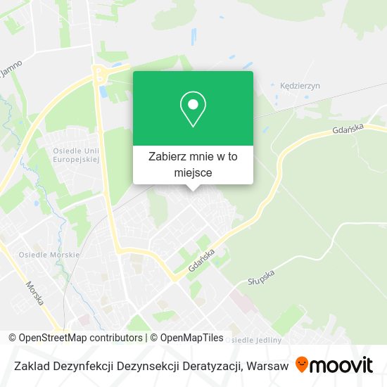 Mapa Zaklad Dezynfekcji Dezynsekcji Deratyzacji