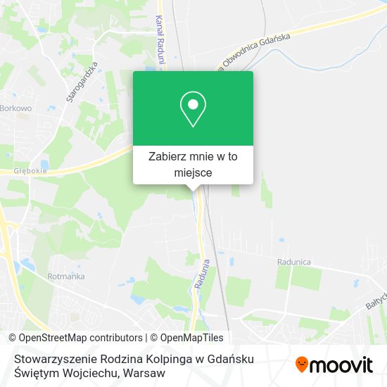 Mapa Stowarzyszenie Rodzina Kolpinga w Gdańsku Świętym Wojciechu