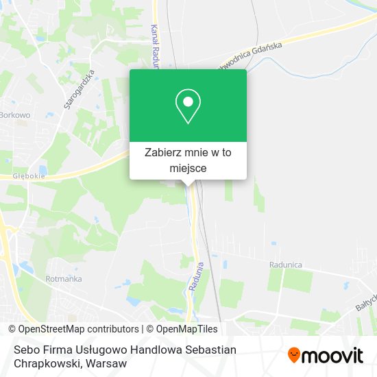 Mapa Sebo Firma Usługowo Handlowa Sebastian Chrapkowski