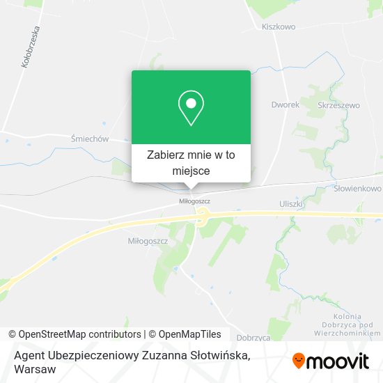 Mapa Agent Ubezpieczeniowy Zuzanna Słotwińska