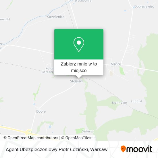 Mapa Agent Ubezpieczeniowy Piotr Łoziński