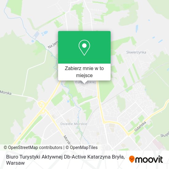 Mapa Biuro Turystyki Aktywnej Db-Active Katarzyna Bryła