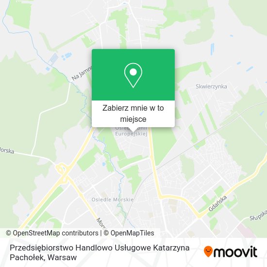 Mapa Przedsiębiorstwo Handlowo Usługowe Katarzyna Pachołek