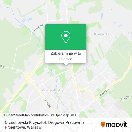 Mapa Orzechowski Krzysztof. Drogowa Pracownia Projektowa