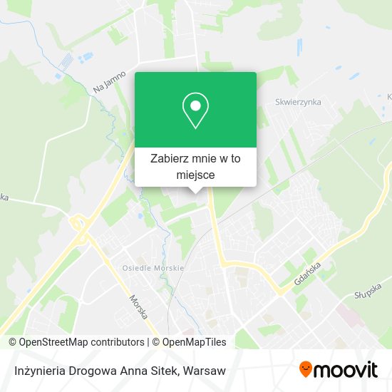 Mapa Inżynieria Drogowa Anna Sitek