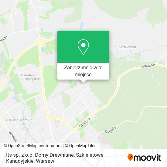 Mapa Its sp. z o.o. Domy Drewniane, Szkieletowe, Kanadyjskie