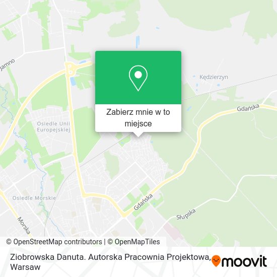 Mapa Ziobrowska Danuta. Autorska Pracownia Projektowa