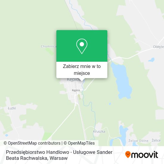 Mapa Przedsiębiorstwo Handlowo - Usługowe Sander Beata Rachwalska