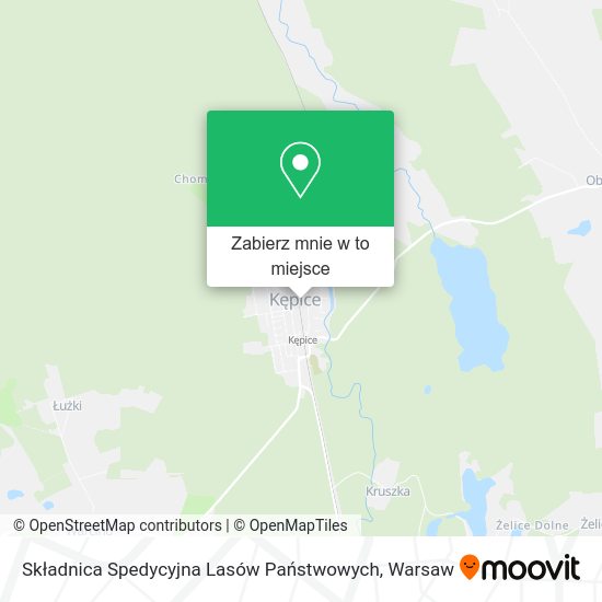 Mapa Składnica Spedycyjna Lasów Państwowych