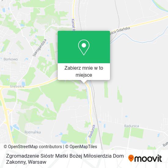 Mapa Zgromadzenie Sióstr Matki Bożej Miłosierdzia Dom Zakonny