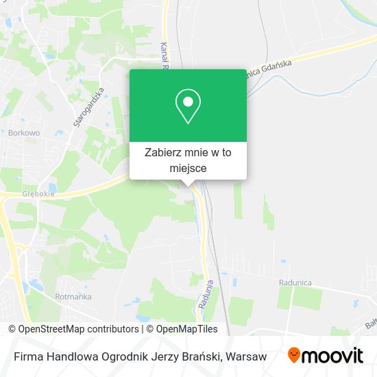 Mapa Firma Handlowa Ogrodnik Jerzy Brański