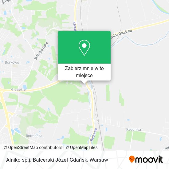 Mapa Alniko sp.j. Balcerski Józef Gdańsk