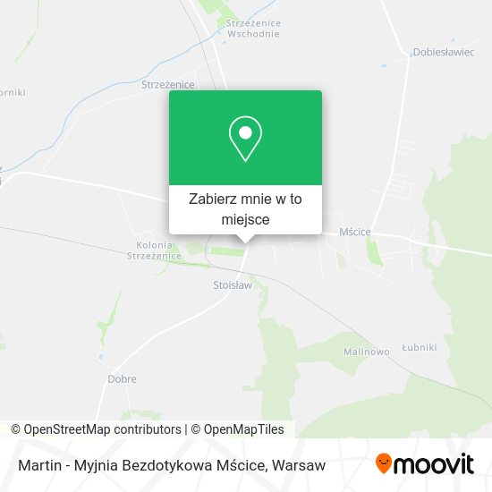 Mapa Martin - Myjnia Bezdotykowa Mścice