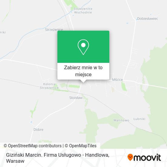Mapa Giziński Marcin. Firma Usługowo - Handlowa