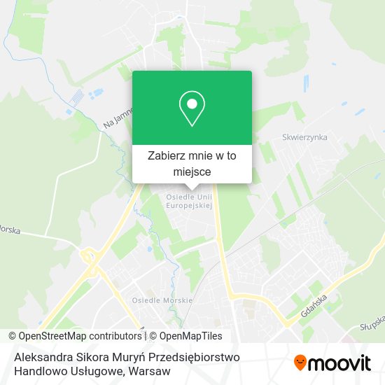 Mapa Aleksandra Sikora Muryń Przedsiębiorstwo Handlowo Usługowe