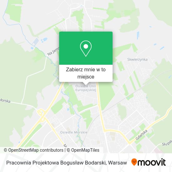 Mapa Pracownia Projektowa Bogusław Bodarski