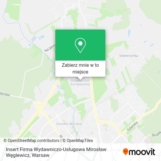 Mapa Insert Firma Wydawniczo-Usługowa Mirosław Węglewicz