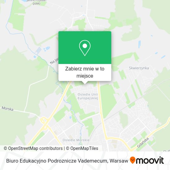 Mapa Biuro Edukacyjno Podroznicze Vademecum