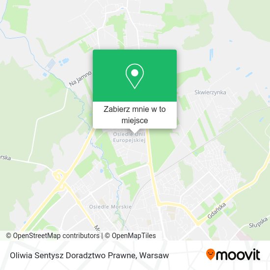 Mapa Oliwia Sentysz Doradztwo Prawne