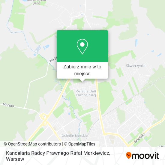 Mapa Kancelaria Radcy Prawnego Rafał Markiewicz