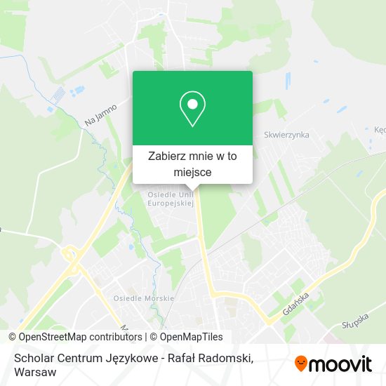 Mapa Scholar Centrum Językowe - Rafał Radomski