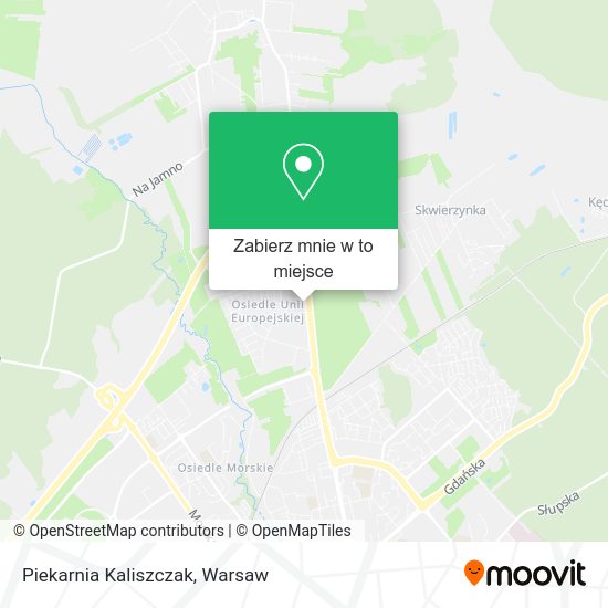 Mapa Piekarnia Kaliszczak