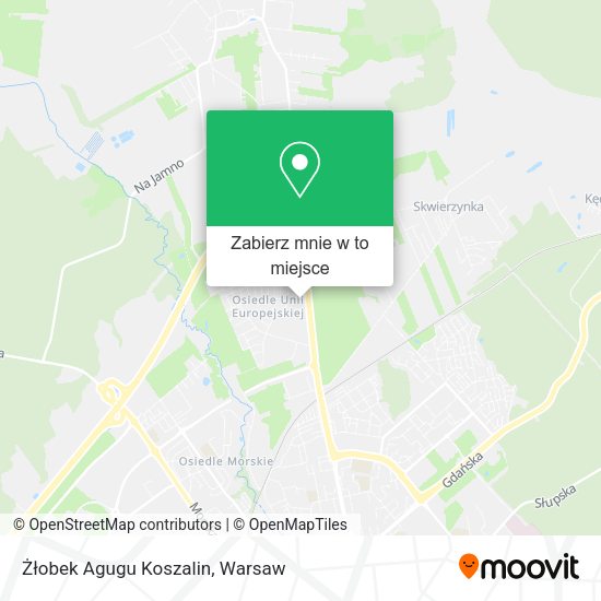 Mapa Żłobek Agugu Koszalin