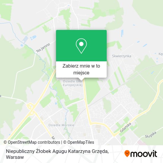 Mapa Niepubliczny Żłobek Agugu Katarzyna Grzęda