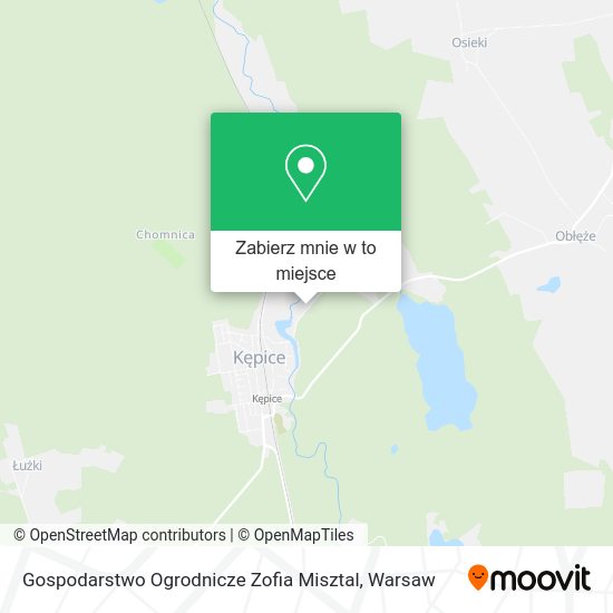 Mapa Gospodarstwo Ogrodnicze Zofia Misztal