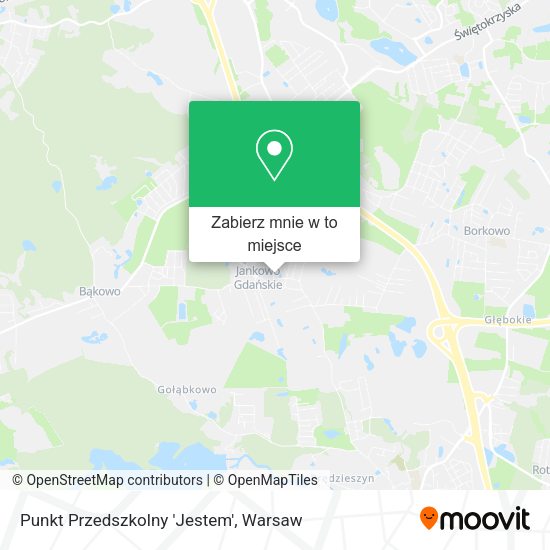 Mapa Punkt Przedszkolny 'Jestem'