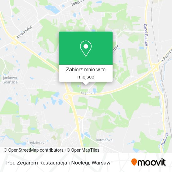 Mapa Pod Zegarem Restauracja i Noclegi