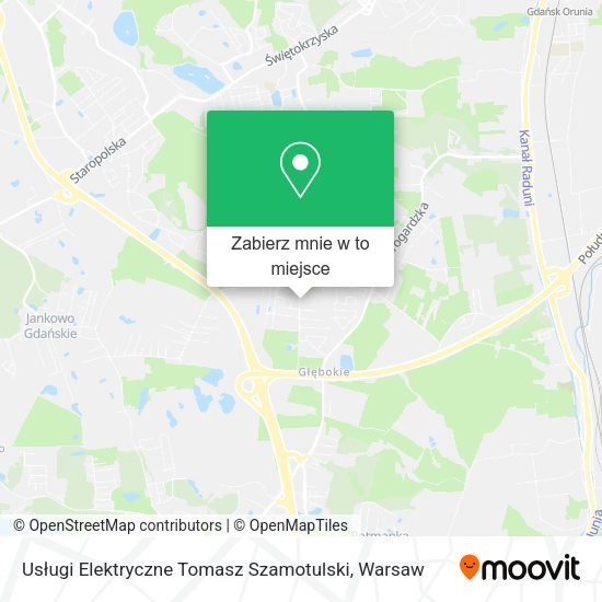 Mapa Usługi Elektryczne Tomasz Szamotulski