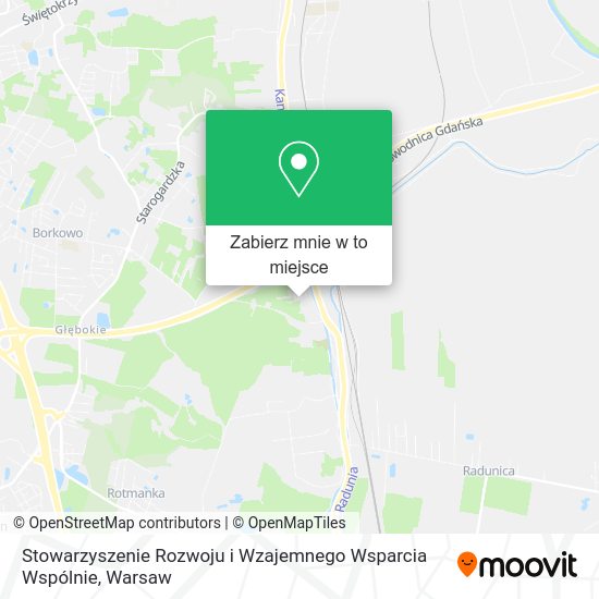 Mapa Stowarzyszenie Rozwoju i Wzajemnego Wsparcia Wspólnie