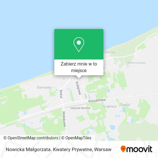 Mapa Nowicka Małgorzata. Kwatery Prywatne